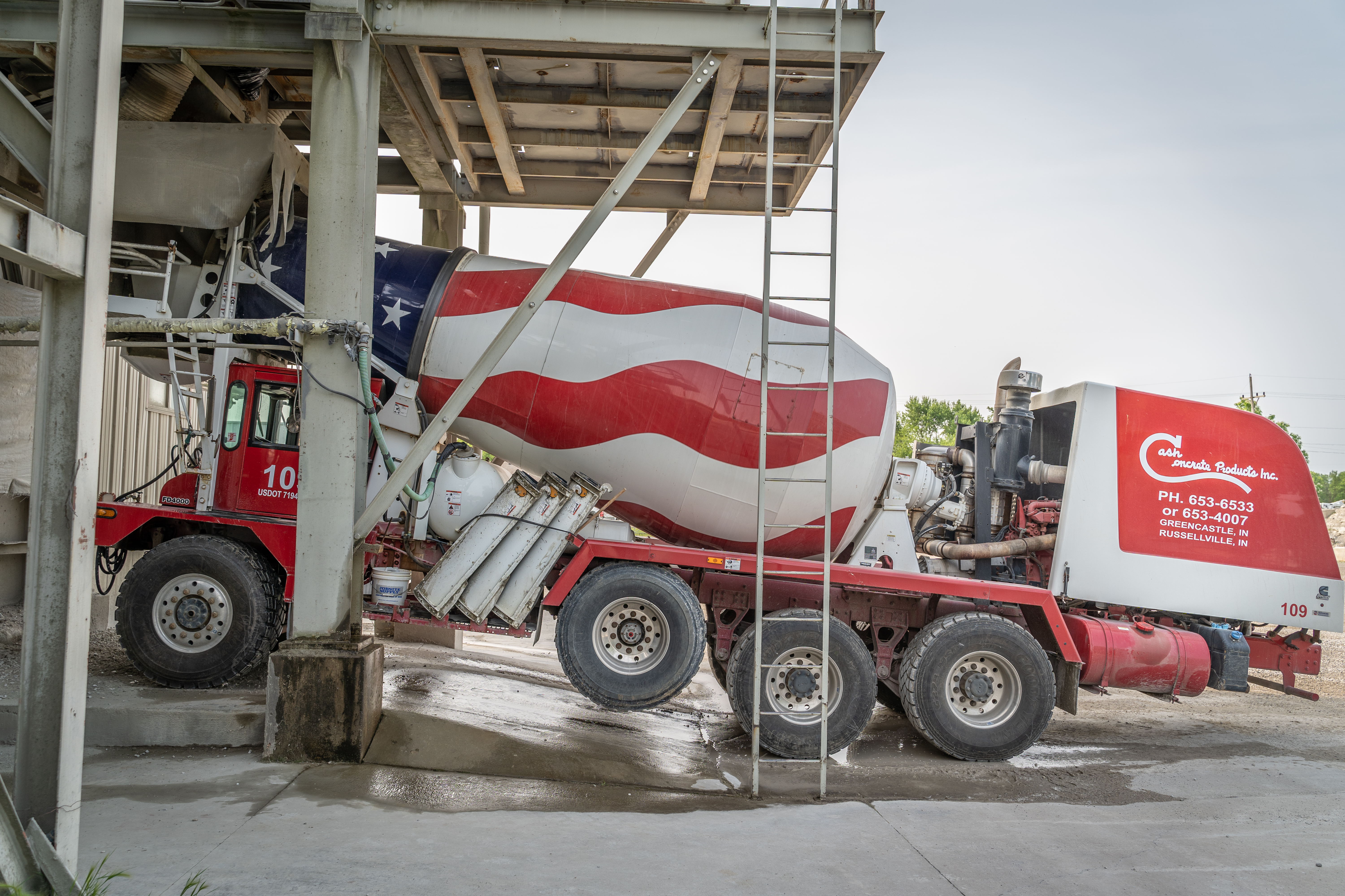 Cash Concrete ready-mix truck