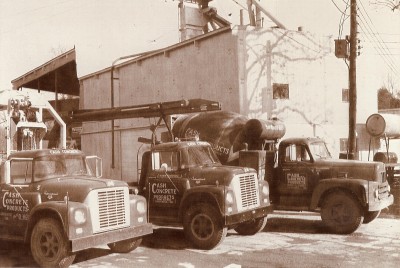 Historic Cash Concrete trucks